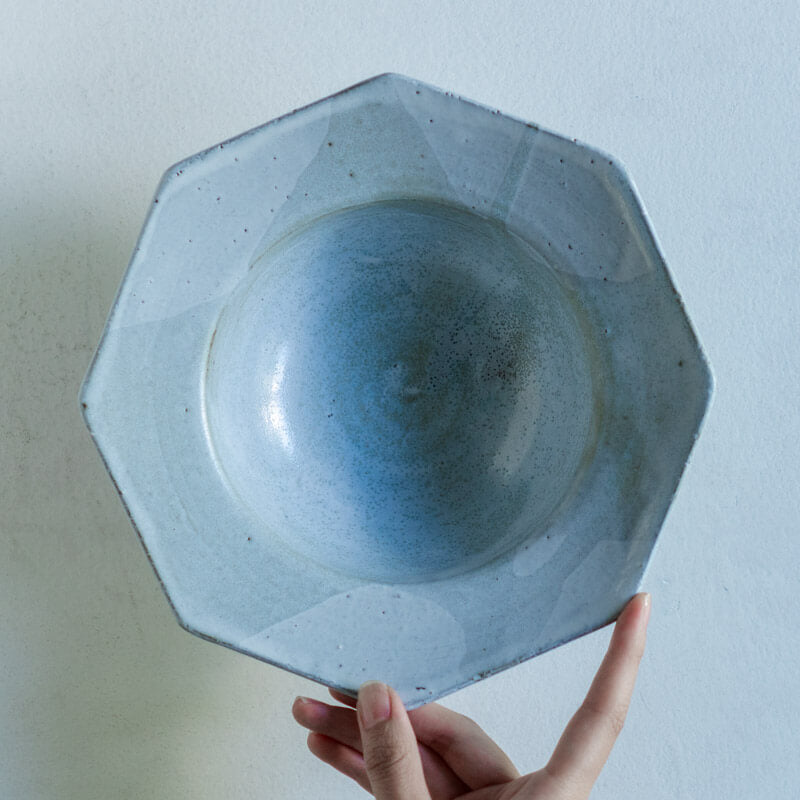 FURIHATA Mirai Octagonal Bowl M Gray