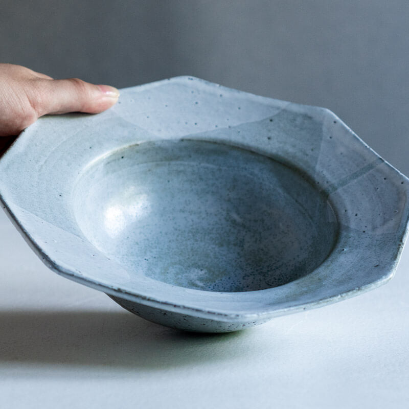 FURIHATA Mirai Octagonal Bowl M Gray