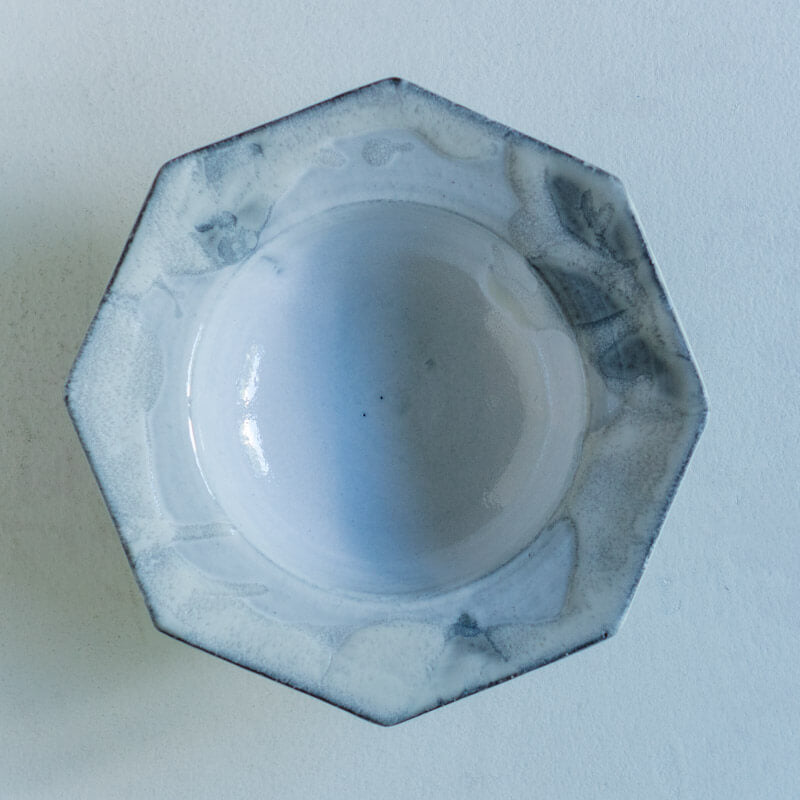 FURIHATA Miki Octagonal bowl M White A