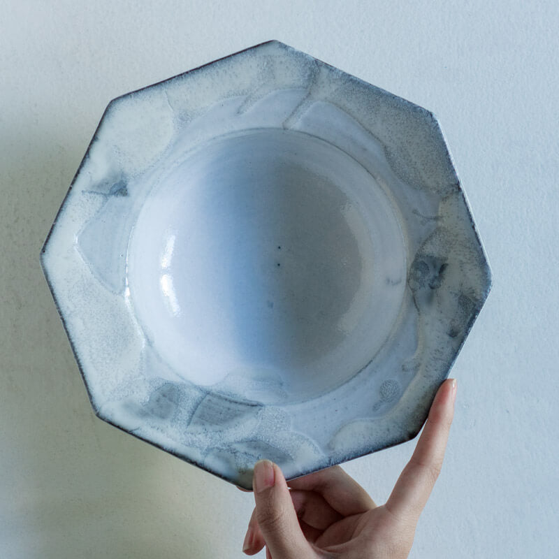 FURIHATA Miki Octagonal bowl M White A