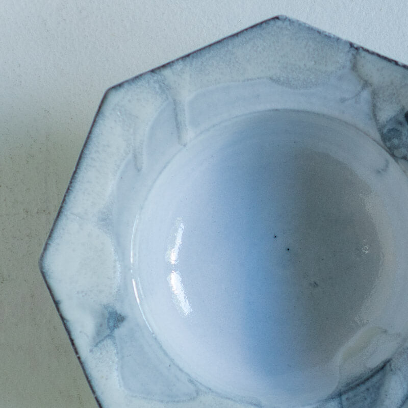 FURIHATA Miki Octagonal bowl M White A