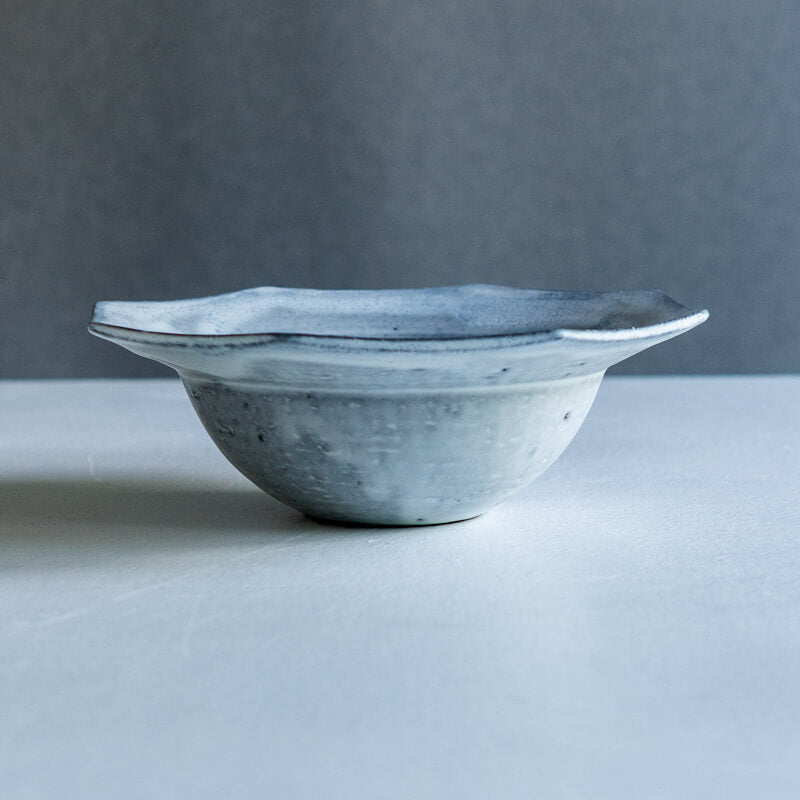 FURIHATA MIKI Octagonal Bowl M White B