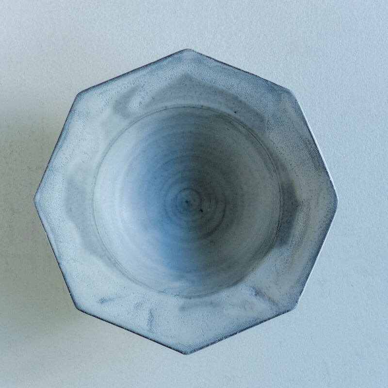 FURIHATA MIKI Octagonal Bowl M White B