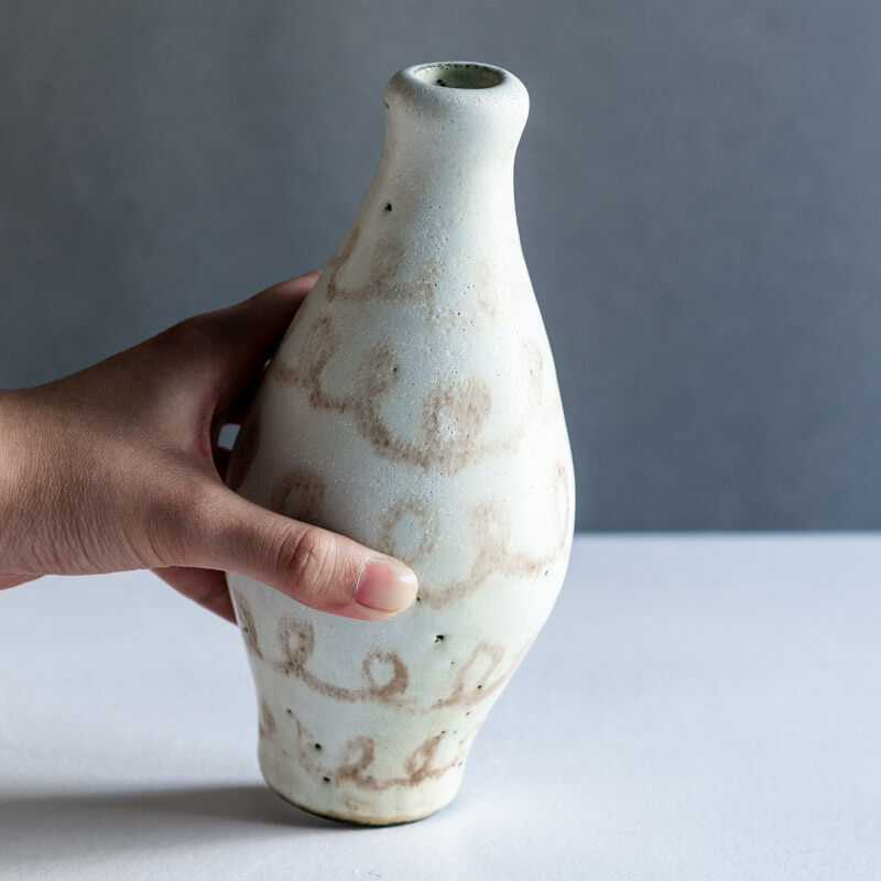 降幡未来 flower vase M アイボリー