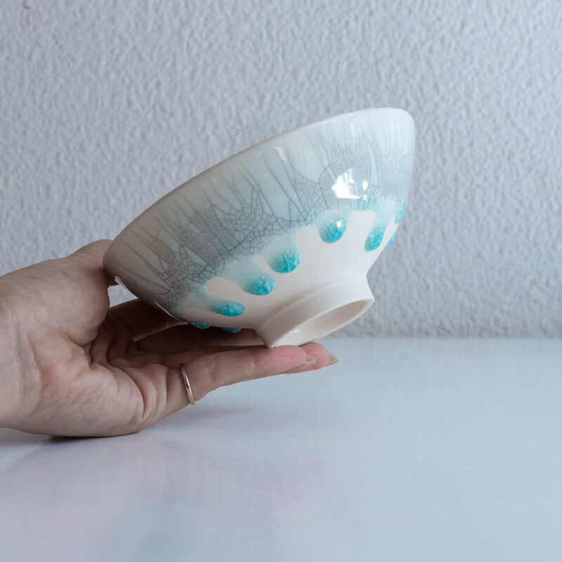 藤内紗恵子 貫入 浅鉢