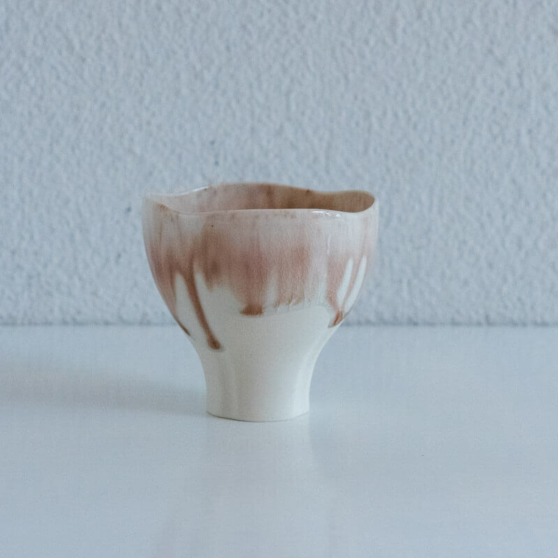 藤内紗恵子 酒杯 ピンク