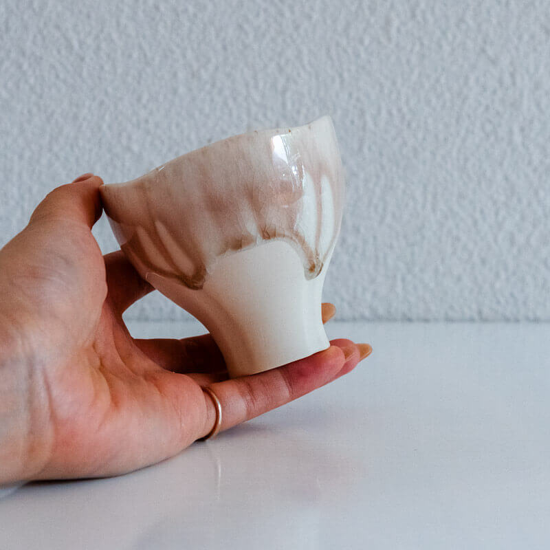 藤内紗恵子 酒杯 ピンク