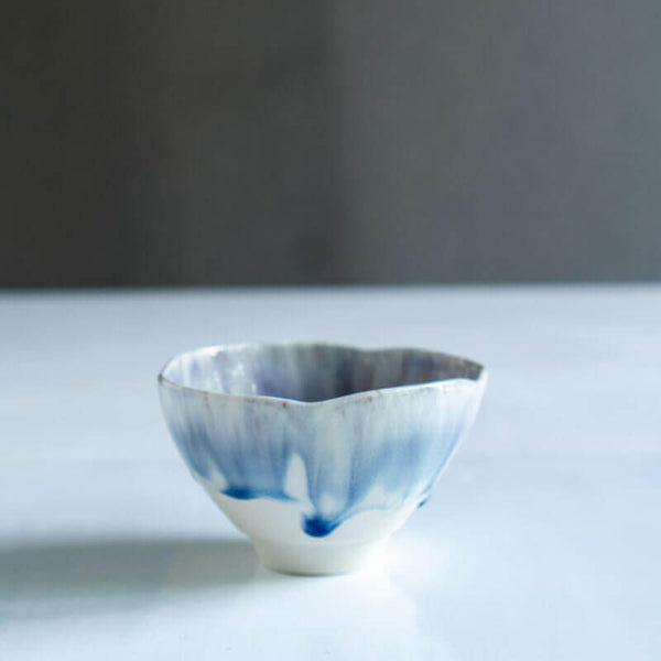 藤内紗恵子 花楕円 カップ 紫