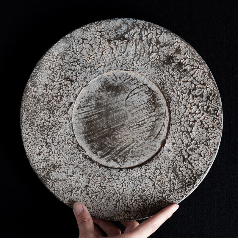 船木智仁 flat rim 24cm 錆漆 B