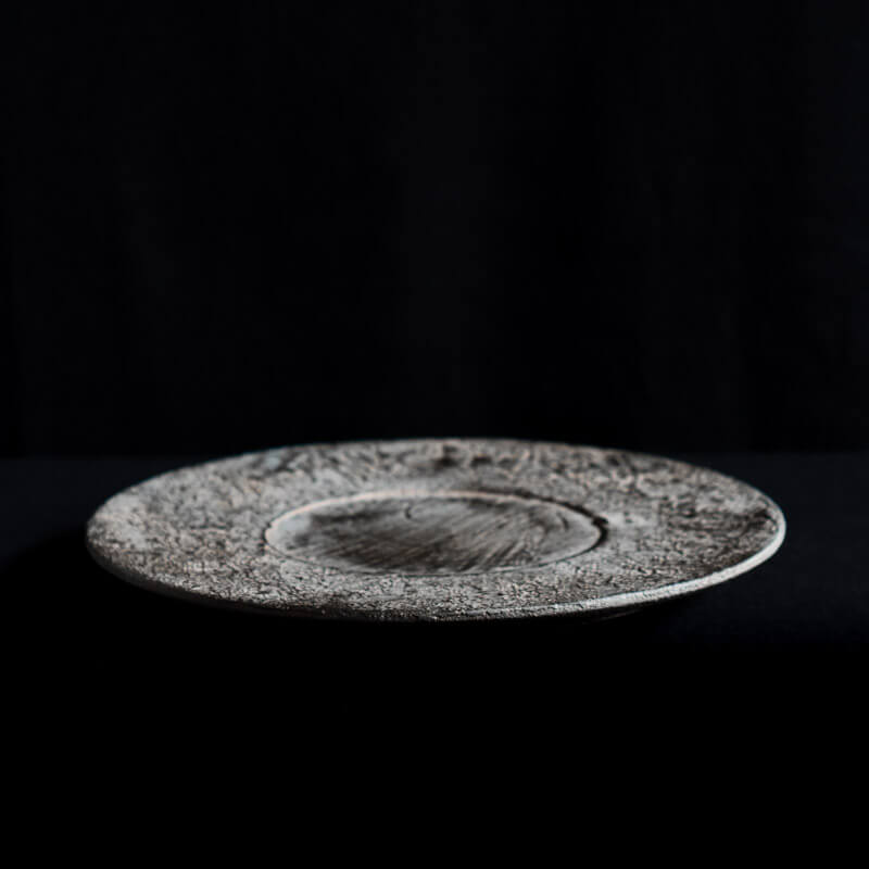 船木智仁 flat rim 24cm 錆漆 B