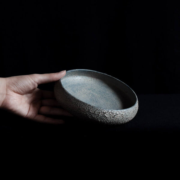 船木智仁 丸鉢 15cm 錆漆 B