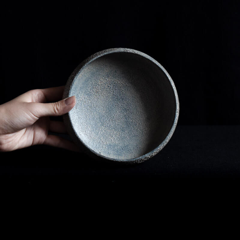 船木智仁 丸鉢 15cm 錆漆 B
