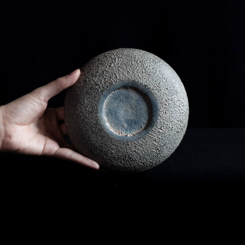 船木智仁 丸鉢 15cm 錆漆 B
