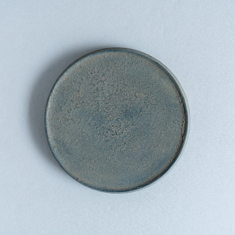 FUNAKI Tomohito flat rim plate 24cm rust lacquer B