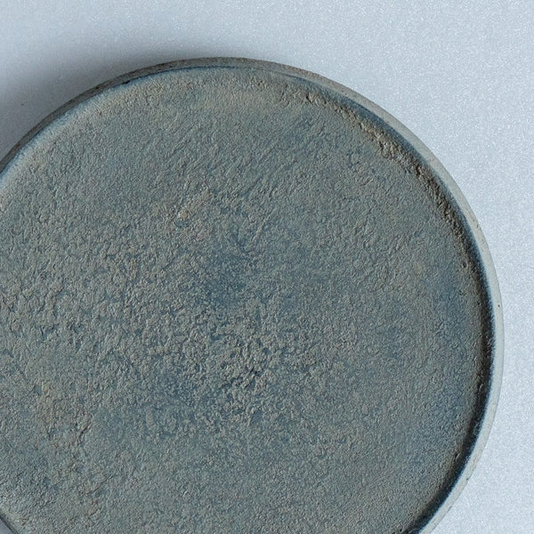 FUNAKI Tomohito flat rim plate 24cm rust lacquer B