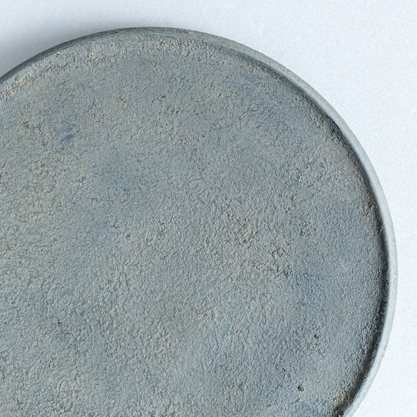FUNAKI Tomohito flat rim plate 24cm rust lacquer B