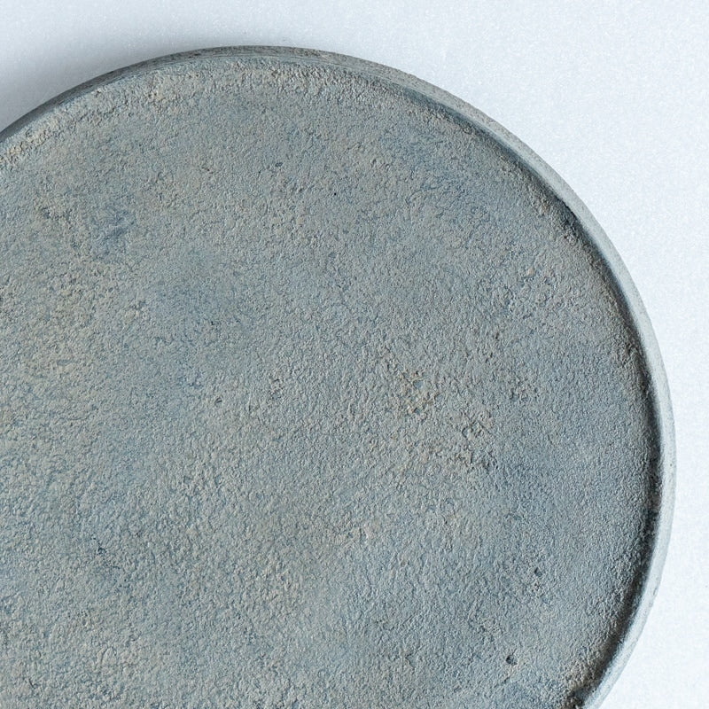 FUNAKI Tomohito flat rim plate 24cm rust lacquer B