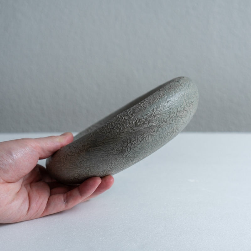 船木智仁 平边盘 24cm 锈漆 B