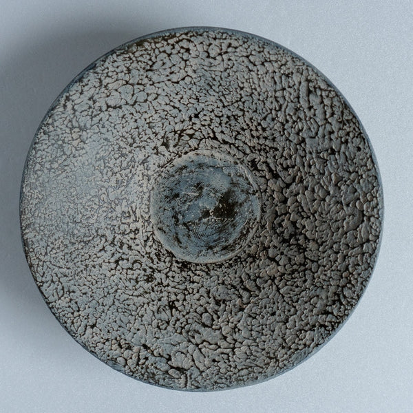 FUNAKI Tomohito flat rim plate 24cm rust lacquer B
