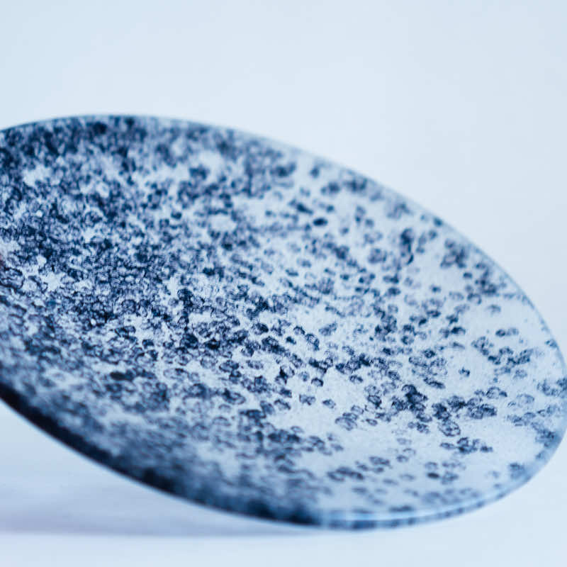 Yohei Goto 6.5 Sun Ishime Plate, Black