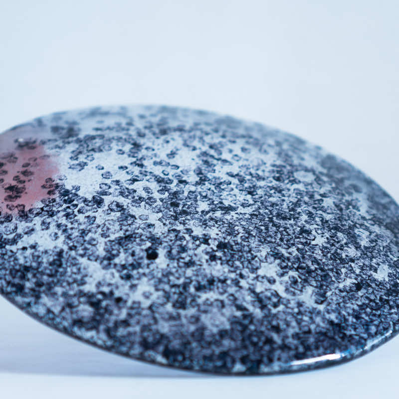 Yohei Goto 6.5 Sun Ishime Plate, Black