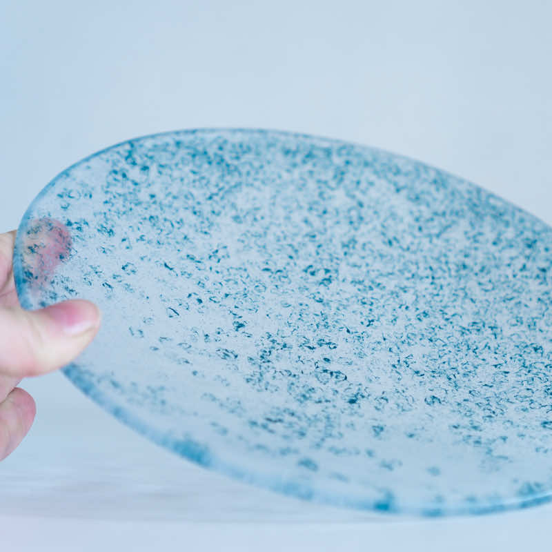 Yohei Goto 6.5 sun Ishime Plate - Green
