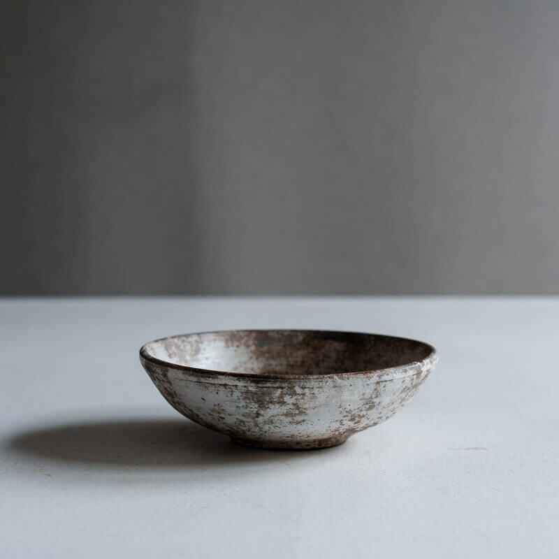 芳賀稔 剥白 鉢 14cm