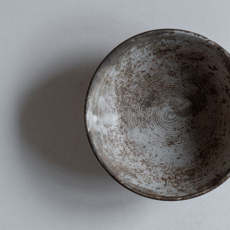 芳賀稔 剥白 鉢 14cm
