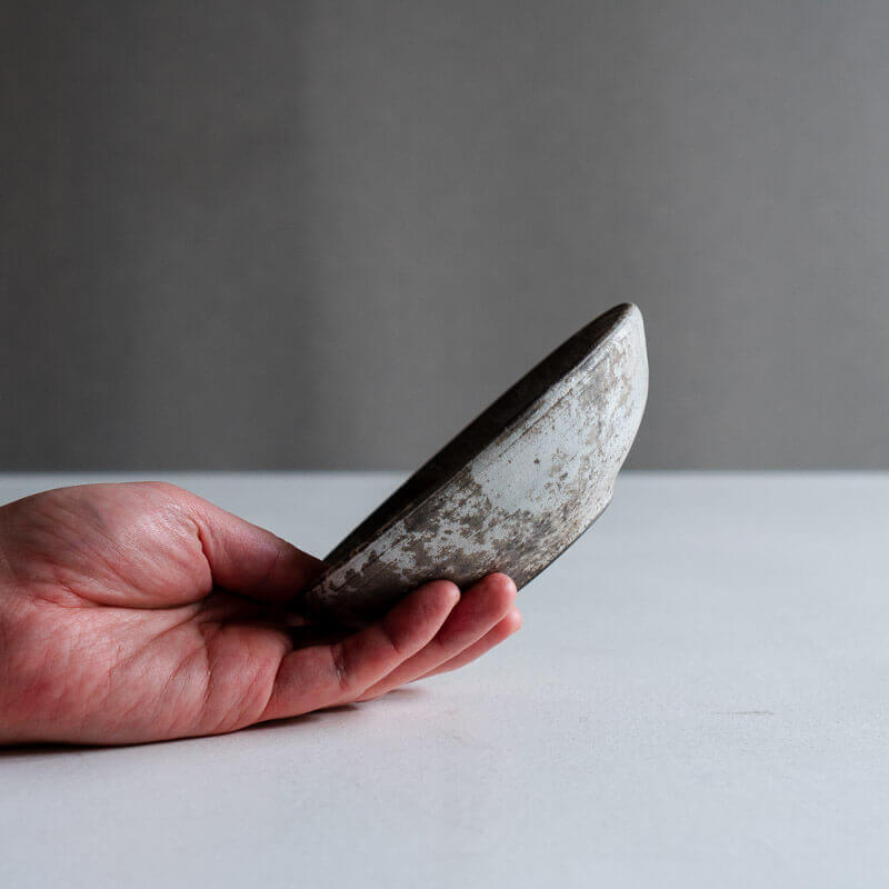 芳賀稔 剥白 鉢 14cm