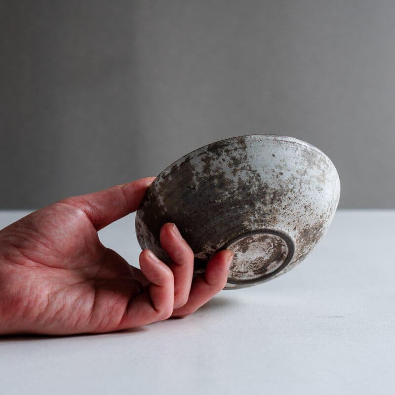 芳賀稔 剥白 鉢 14cm