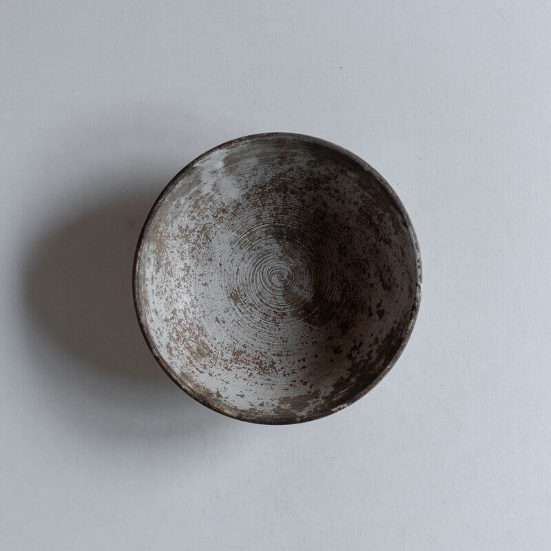 芳賀稔 剥白 鉢 14cm
