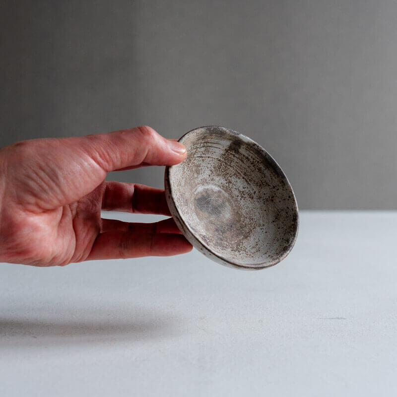 芳賀稔 剥白 鉢 10cm