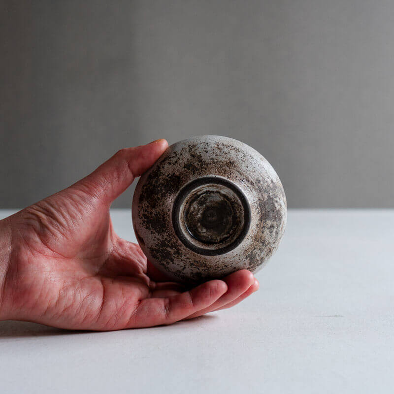 芳賀稔 剥白 鉢 10cm