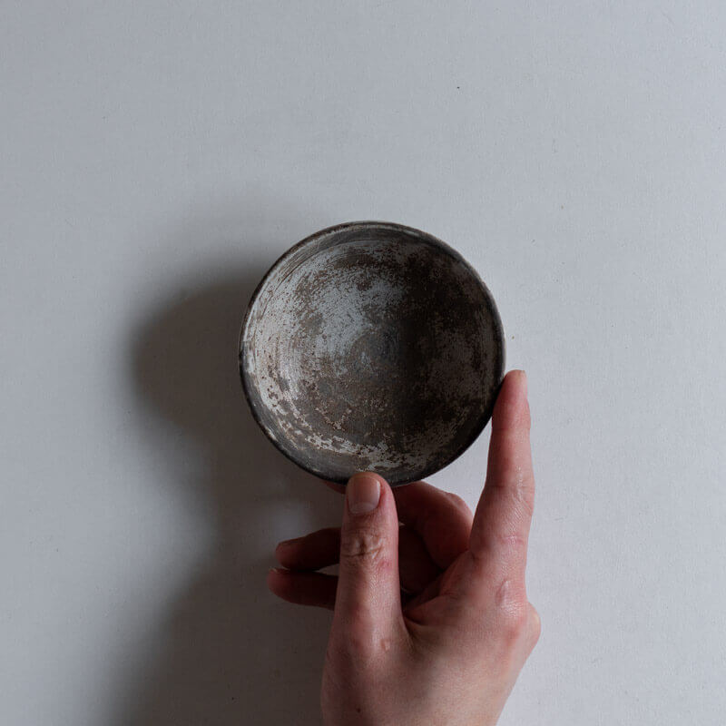 芳賀稔 剥白 鉢 10cm