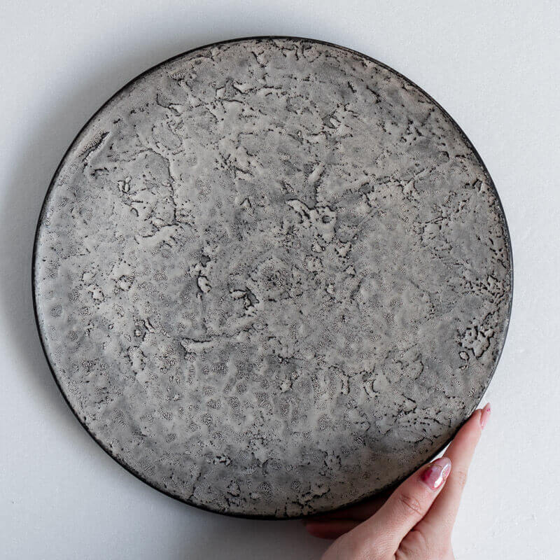 芳賀稔 黒銀 地殻プレート 25cm A