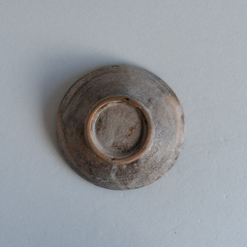 芳賀稔 埋め焼き 白 鉢 15cm A