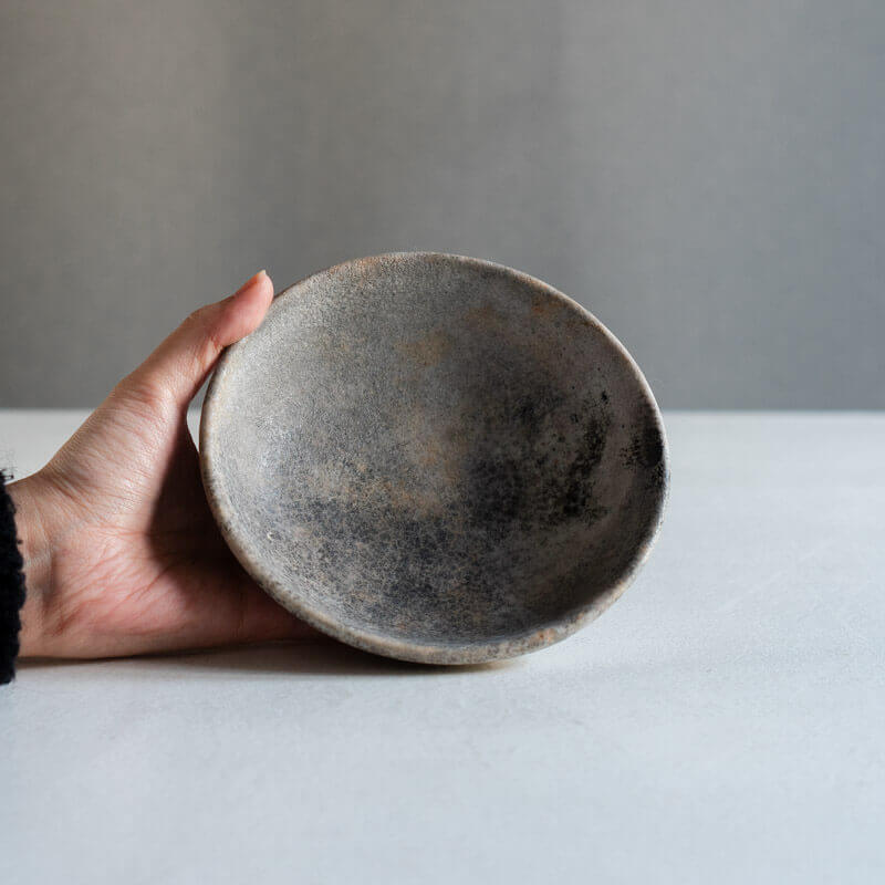 Minoru Haga Ume-yaki White Bowl 15cm C