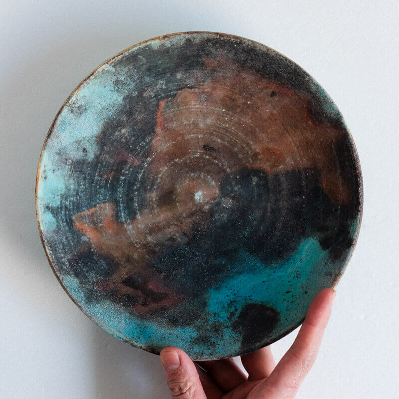 Haga Minoru Hakuhaku Rim Plate 25cm