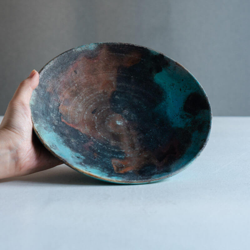 Haga Minoru Hakuhaku Rim Plate 25cm
