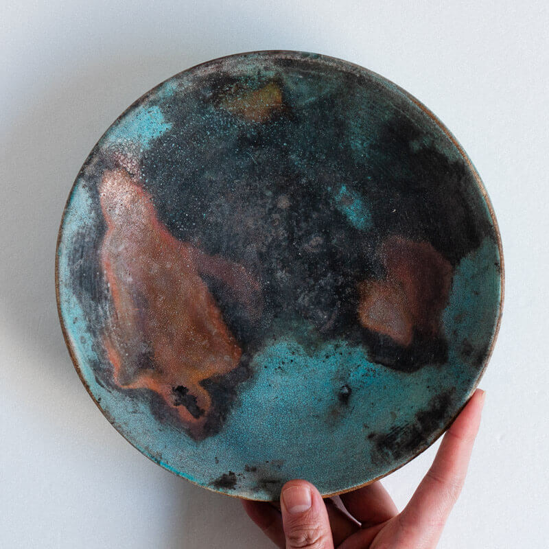 Haga Minoru Hakuhaku Rim Plate 25cm