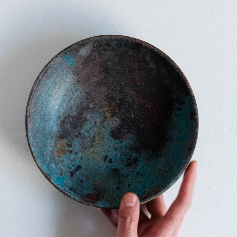Haga Minoru Hakuhaku Rim Plate 25cm