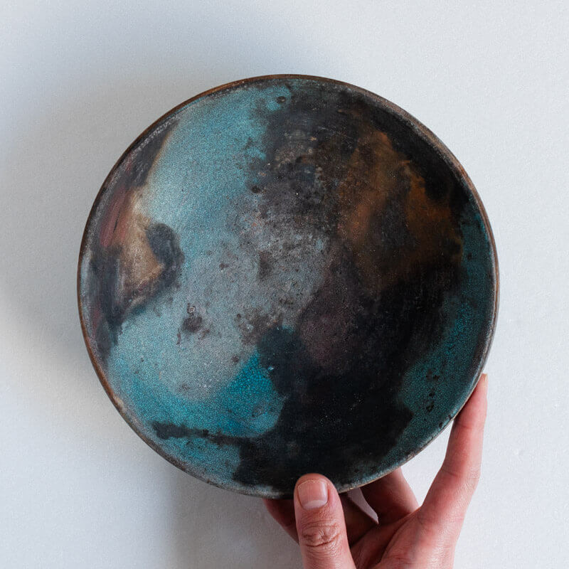 Haga Minoru Hakuhaku Rim Plate 25cm