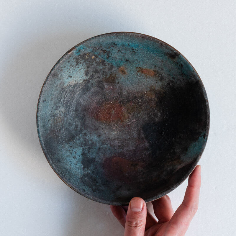 Haga Minoru Hakuhaku Rim Plate 25cm