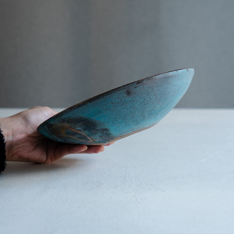 Haga Minoru Hakuhaku Rim Plate 25cm