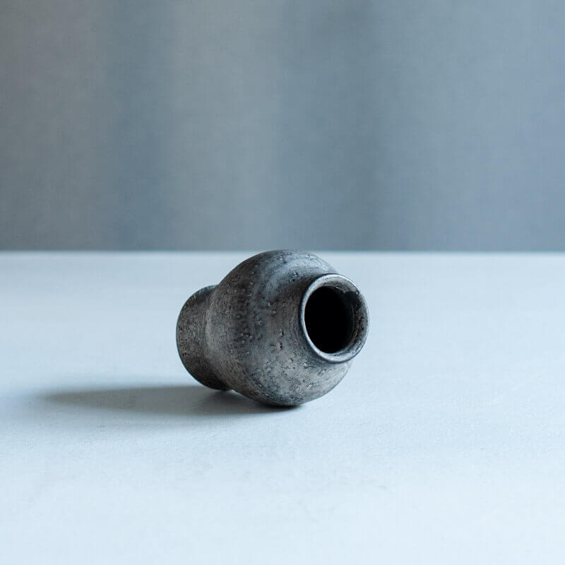 Haga Minoru: Buried Fired Silver Small Jar B