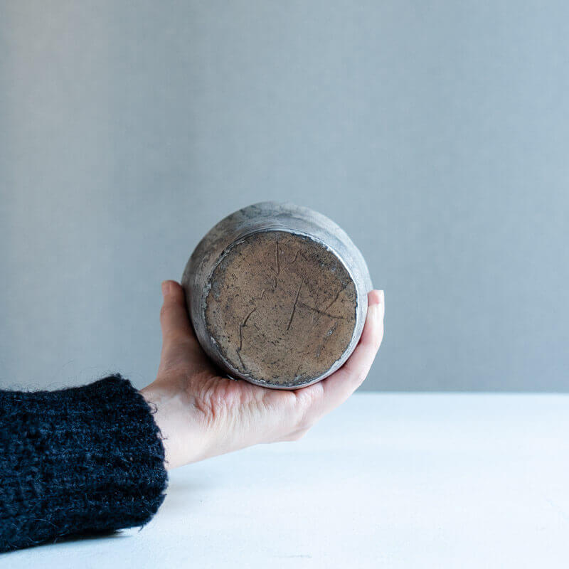 Haga Minoru: Buried Pottery, Silver, Flower Vase B