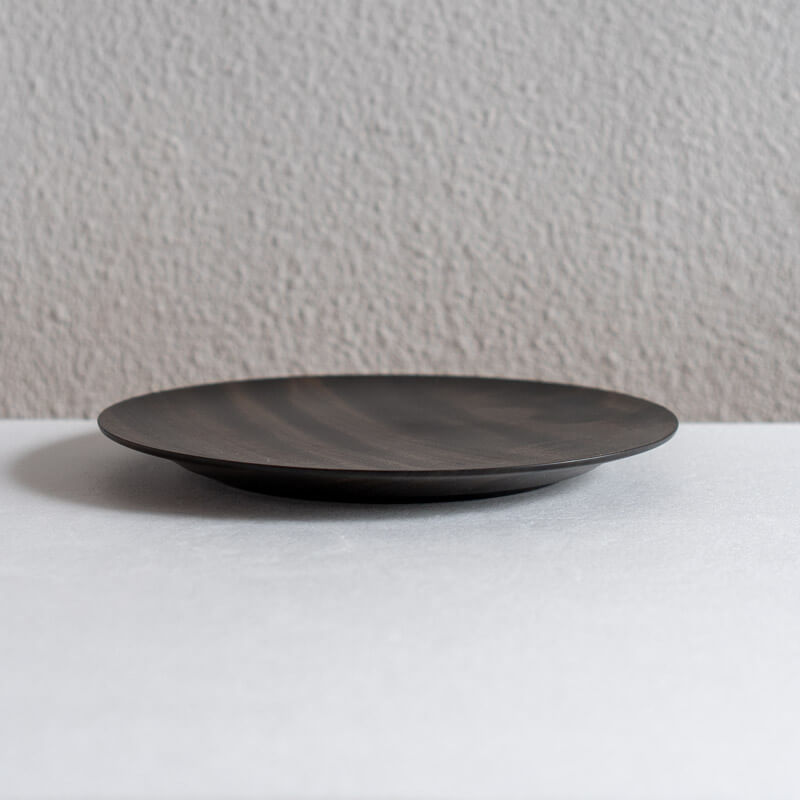 Kitagawa Chiharu sen-studio Round Plate 20cm Iron Mordant