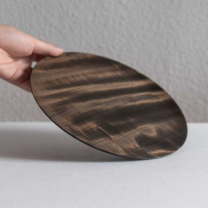 Kitagawa Chiharu sen-studio Round Plate 20cm Iron Mordant