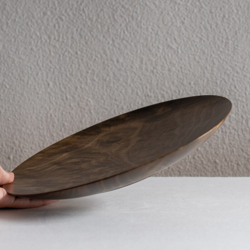 喜多川千優 sen-studio 丸皿 27.5cm 鉄媒染 A