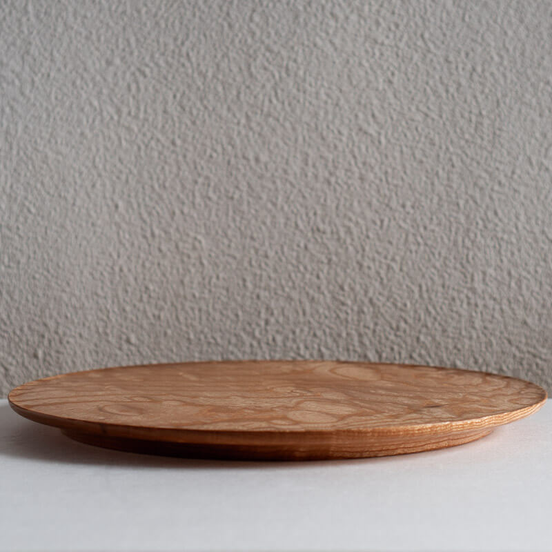 喜多川千優 sen-studio プレート皿 32.5cm ケヤキ